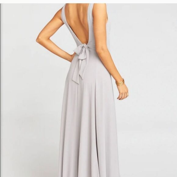 Show Me Your Mumu Jenn Maxi Dress in Dove Gray - Picture 6 of 7